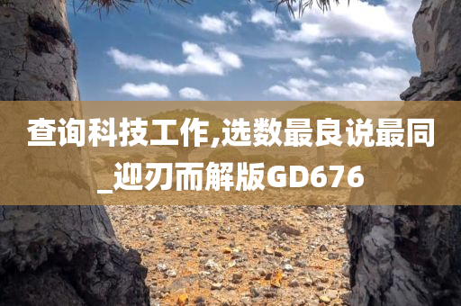 查询科技工作,选数最良说最同_迎刃而解版GD676
