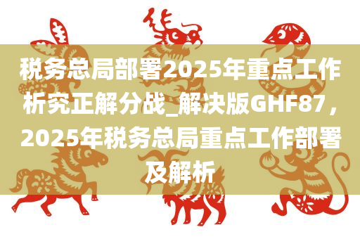 税务总局部署2025年重点工作析究正解分战_解决版GHF87，2025年税务总局重点工作部署及解析