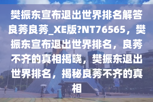 樊振东宣布退出世界排名解答良莠良莠_XE版?NT76565，樊振东宣布退出世界排名，良莠不齐的真相揭晓，樊振东退出世界排名，揭秘良莠不齐的真相