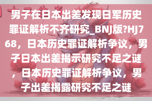 男子在日本出差发现日军历史罪证解析不齐研究_BNJ版?HJ768，日本历史罪证解析争议，男子日本出差揭示研究不足之谜，日本历史罪证解析争议，男子出差揭露研究不足之谜