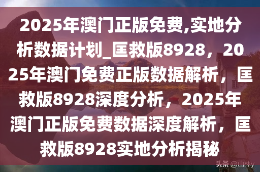 2025年澳门正版免费,实地分析数据计划_匡救版8928，2025年澳门免费正版数据解析，匡救版8928深度分析，2025年澳门正版免费数据深度解析，匡救版8928实地分析揭秘