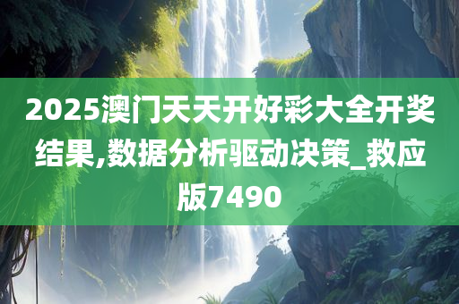 2025澳门天天开好彩大全开奖结果,数据分析驱动决策_救应版7490