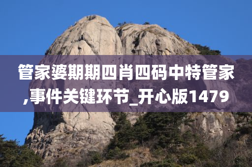 管家婆期期四肖四码中特管家,事件关键环节_开心版1479