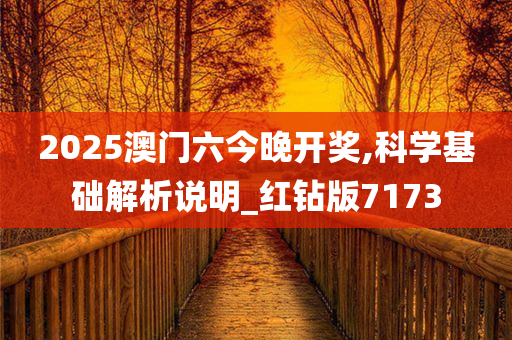 2025澳门六今晚开奖,科学基础解析说明_红钻版7173