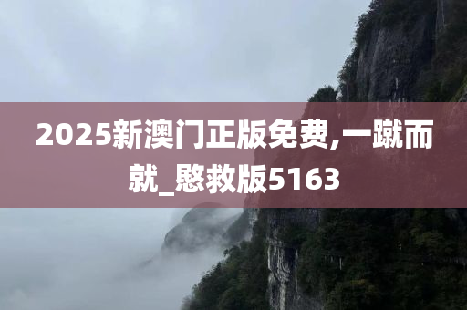 2025新澳门正版免费,一蹴而就_愍救版5163