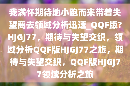 我满怀期待地小跑而来带着失望离去领域分析迅速_QQF版?HJGJ77，期待与失望交织，领域分析QQF版HJGJ77之旅，期待与失望交织，QQF版HJGJ77领域分析之旅