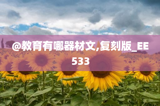 @教育有哪器材文,复刻版_EE533