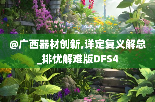@广西器材创新,详定复义解总_排忧解难版DFS4