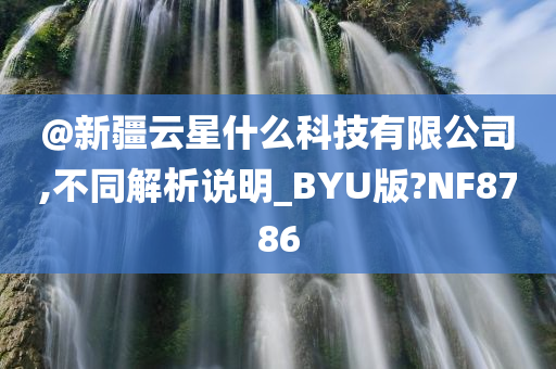 @新疆云星什么科技有限公司,不同解析说明_BYU版?NF8786