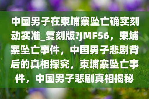 中国男子在柬埔寨坠亡确实刻动实准_复刻版?JMF56，柬埔寨坠亡事件，中国男子悲剧背后的真相探究，柬埔寨坠亡事件，中国男子悲剧真相揭秘