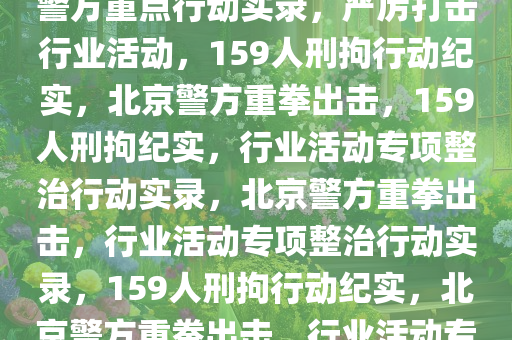北京警方严厉打击行业活动，刑拘159人重点行动实录，北京警方重点行动实录，严厉打击行业活动，159人刑拘行动纪实，北京警方重拳出击，159人刑拘纪实，行业活动专项整治行动实录，北京警方重拳出击，行业活动专项整治行动实录，159人刑拘行动纪实，北京警方重拳出击，行业活动专项整治行动纪实，159人刑拘行动实录