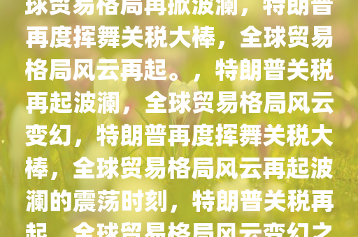 特朗普再度挥动关税大棒，全球贸易格局再掀波澜，特朗普再度挥舞关税大棒，全球贸易格局风云再起。，特朗普关税再起波澜，全球贸易格局风云变幻，特朗普再度挥舞关税大棒，全球贸易格局风云再起波澜的震荡时刻，特朗普关税再起，全球贸易格局风云变幻之际
