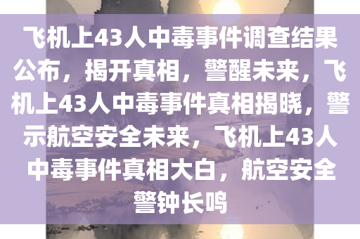 飞机上43人中毒事件调查结果公布，揭开真相，警醒未来，飞机上43人中毒事件真相揭晓，警示航空安全未来，飞机上43人中毒事件真相大白，航空安全警钟长鸣