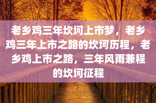 老乡鸡三年坎坷上市梦，老乡鸡三年上市之路的坎坷历程，老乡鸡上市之路，三年风雨兼程的坎坷征程