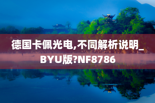 德国卡佩光电,不同解析说明_BYU版?NF8786