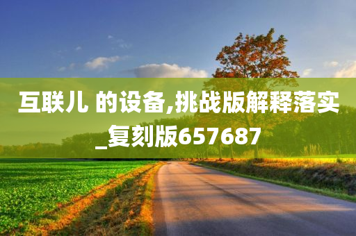 互联儿 的设备,挑战版解释落实_复刻版657687