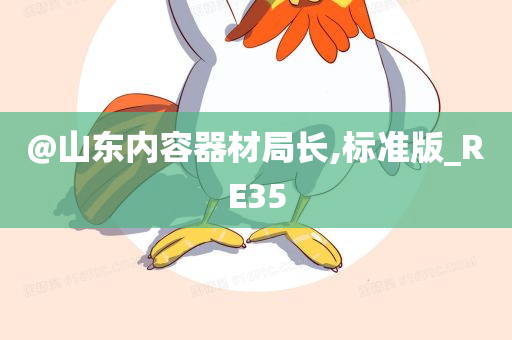 @山东内容器材局长,标准版_RE35