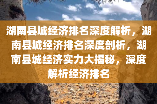 湖南县城经济排名深度解析，湖南县城经济排名深度剖析，湖南县城经济实力大揭秘，深度解析经济排名