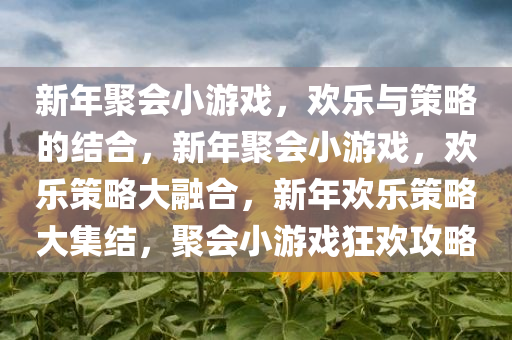新年聚会小游戏，欢乐与策略的结合，新年聚会小游戏，欢乐策略大融合，新年欢乐策略大集结，聚会小游戏狂欢攻略