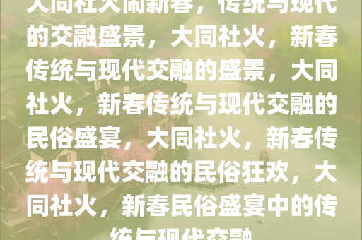 大同社火闹新春，传统与现代的交融盛景，大同社火，新春传统与现代交融的盛景，大同社火，新春传统与现代交融的民俗盛宴，大同社火，新春传统与现代交融的民俗狂欢，大同社火，新春民俗盛宴中的传统与现代交融