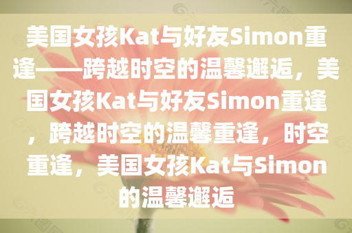 美国女孩Kat与好友Simon重逢——跨越时空的温馨邂逅，美国女孩Kat与好友Simon重逢，跨越时空的温馨重逢，时空重逢，美国女孩Kat与Simon的温馨邂逅