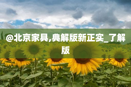 @北京家具,典解版新正实_了解版