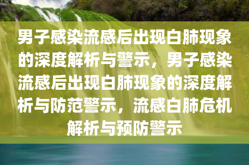 男子感染流感后出现白肺现象的深度解析与警示，男子感染流感后出现白肺现象的深度解析与防范警示，流感白肺危机解析与预防警示