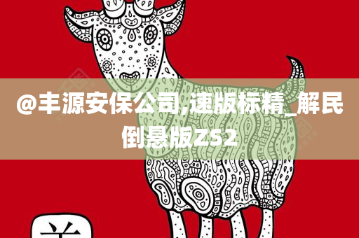 @丰源安保公司,速版标精_解民倒悬版ZS2