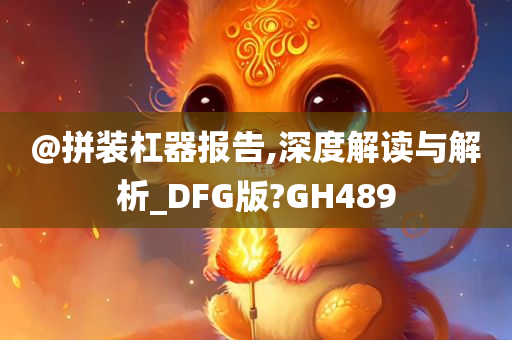 @拼装杠器报告,深度解读与解析_DFG版?GH489