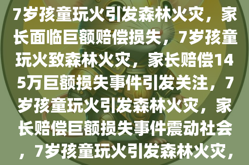7岁孩童玩火不慎引发森林火灾，家长赔偿巨额损失达145万，7岁孩童玩火引发森林火灾，家长面临巨额赔偿损失，7岁孩童玩火致森林火灾，家长赔偿145万巨额损失事件引发关注，7岁孩童玩火引发森林火灾，家长赔偿巨额损失事件震动社会，7岁孩童玩火引发森林火灾，家长赔偿145万巨额损失事件震惊社会