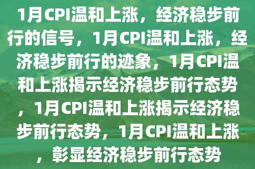 1月CPI温和上涨，经济稳步前行的信号，1月CPI温和上涨，经济稳步前行的迹象，1月CPI温和上涨揭示经济稳步前行态势，1月CPI温和上涨揭示经济稳步前行态势，1月CPI温和上涨，彰显经济稳步前行态势