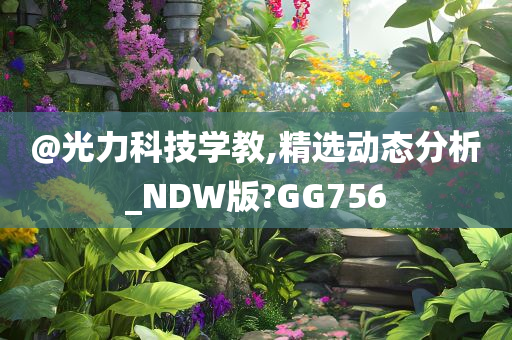 @光力科技学教,精选动态分析_NDW版?GG756