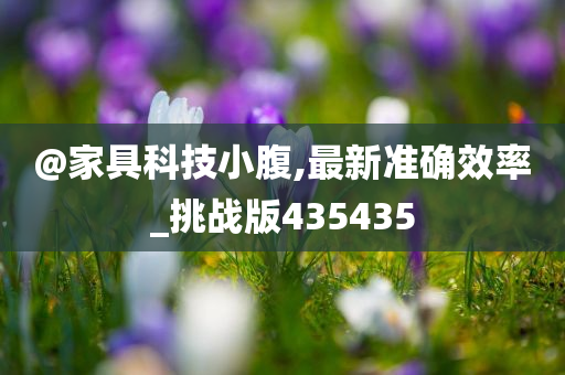 @家具科技小腹,最新准确效率_挑战版435435
