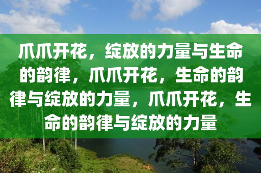 爪爪开花，绽放的力量与生命的韵律，爪爪开花，生命的韵律与绽放的力量，爪爪开花，生命的韵律与绽放的力量