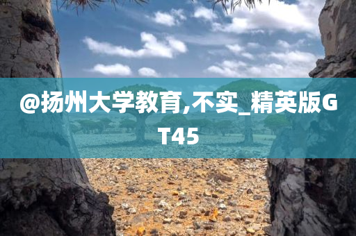 @扬州大学教育,不实_精英版GT45
