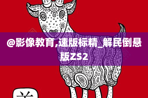 @影像教育,速版标精_解民倒悬版ZS2