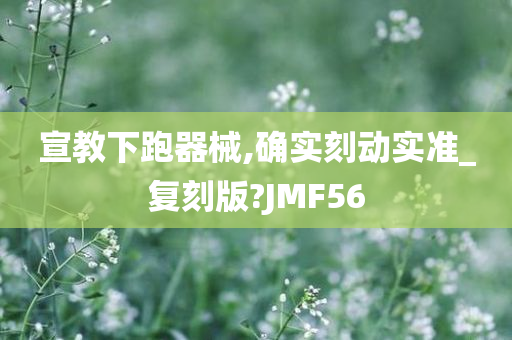 宣教下跑器械,确实刻动实准_复刻版?JMF56