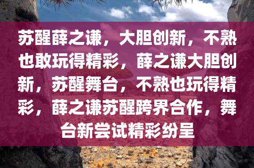 苏醒薛之谦，大胆创新，不熟也敢玩得精彩，薛之谦大胆创新，苏醒舞台，不熟也玩得精彩，薛之谦苏醒跨界合作，舞台新尝试精彩纷呈