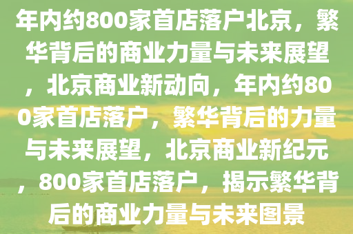 年内约800家首店落户北京，繁华背后的商业力量与未来展望，北京商业新动向，年内约800家首店落户，繁华背后的力量与未来展望，北京商业新纪元，800家首店落户，揭示繁华背后的商业力量与未来图景