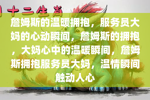 詹姆斯的温暖拥抱，服务员大妈的心动瞬间，詹姆斯的拥抱，大妈心中的温暖瞬间，詹姆斯拥抱服务员大妈，温情瞬间触动人心