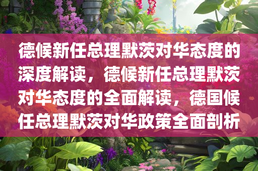 德候新任总理默茨对华态度的深度解读，德候新任总理默茨对华态度的全面解读，德国候任总理默茨对华政策全面剖析