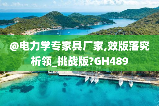 @电力学专家具厂家,效版落究析领_挑战版?GH489
