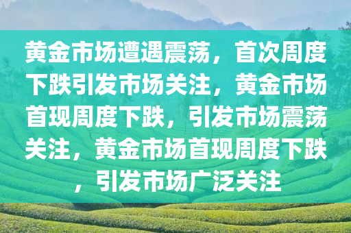 黄金市场遭遇震荡，首次周度下跌引发市场关注，黄金市场首现周度下跌，引发市场震荡关注，黄金市场首现周度下跌，引发市场广泛关注