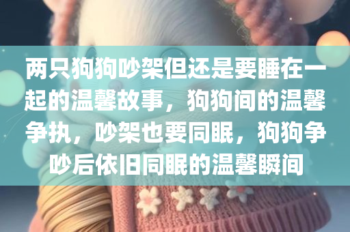 两只狗狗吵架但还是要睡在一起的温馨故事，狗狗间的温馨争执，吵架也要同眠，狗狗争吵后依旧同眠的温馨瞬间