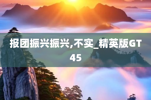 报团振兴振兴,不实_精英版GT45