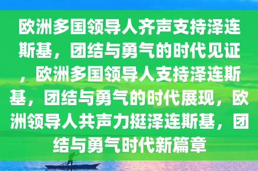 欧洲多国领导人齐声支持泽连斯基，团结与勇气的时代见证，欧洲多国领导人支持泽连斯基，团结与勇气的时代展现，欧洲领导人共声力挺泽连斯基，团结与勇气时代新篇章