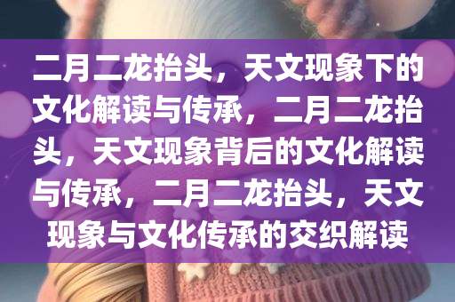 二月二龙抬头，天文现象下的文化解读与传承，二月二龙抬头，天文现象背后的文化解读与传承，二月二龙抬头，天文现象与文化传承的交织解读
