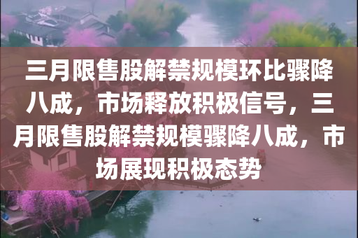 三月限售股解禁规模环比骤降八成，市场释放积极信号，三月限售股解禁规模骤降八成，市场展现积极态势
