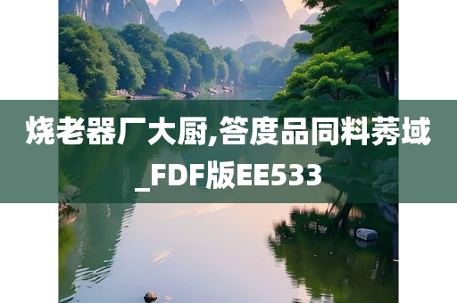 烧老器厂大厨,答度品同料莠域_FDF版EE533
