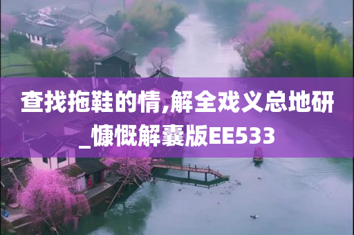 查找拖鞋的情,解全戏义总地研_慷慨解囊版EE533